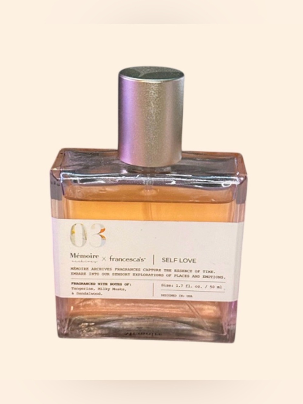 Discontinued Francesca's Memoire Archives self love 03 perfume (500ml)